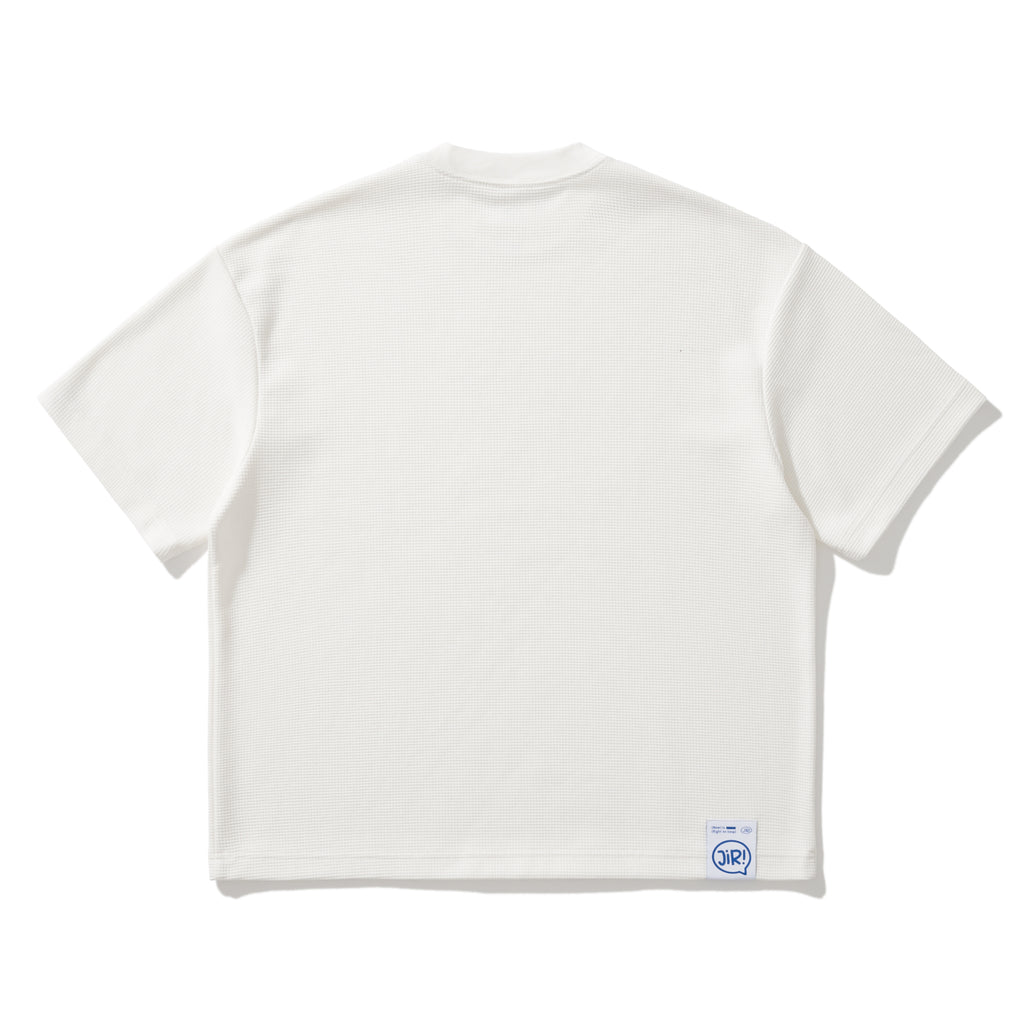 JIRI WAFFLE TEE / WHITE