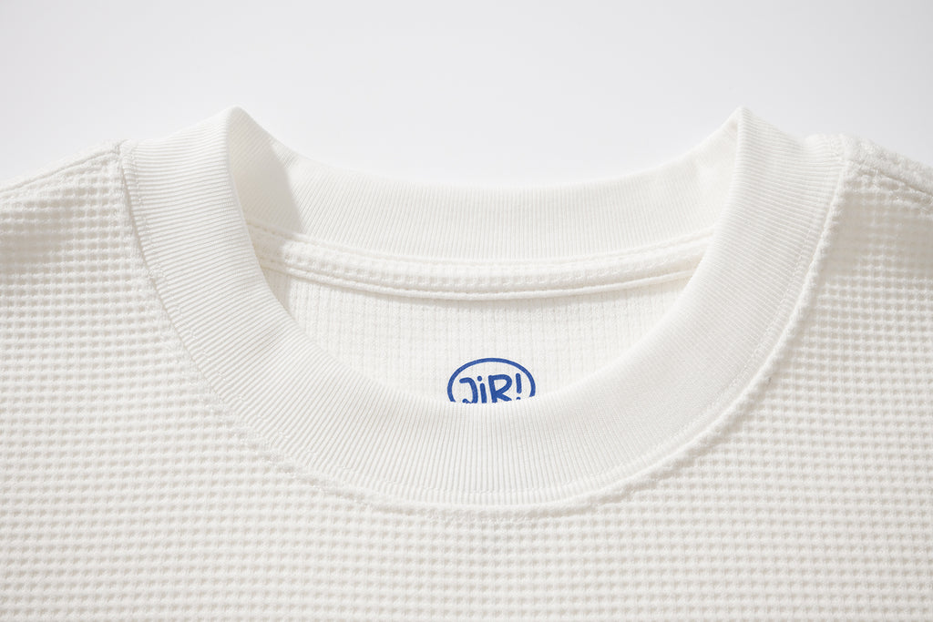 JIRI WAFFLE TEE / WHITE