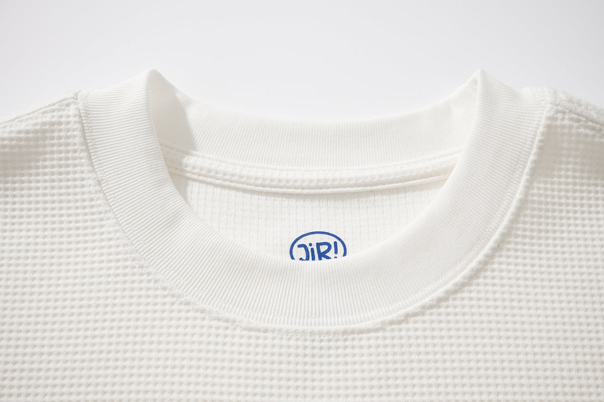 JIRI WAFFLE TEE / WHITE