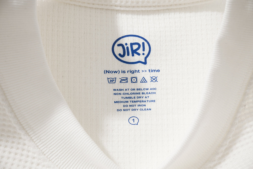 JIRI WAFFLE TEE / WHITE