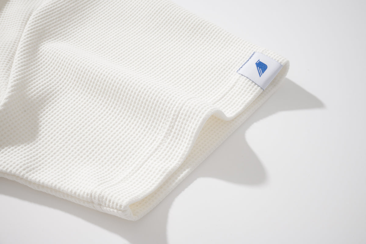 JIRI WAFFLE TEE / WHITE